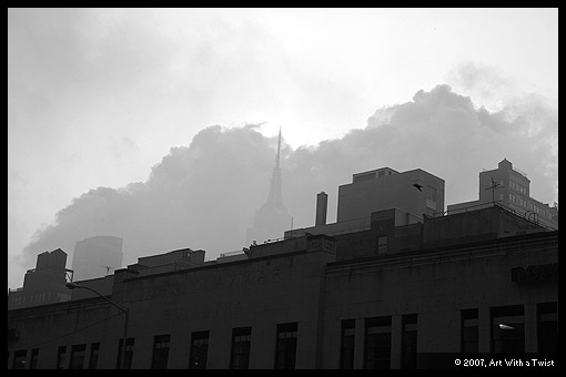 Black And White New York Skyline. Posted in lack and white,